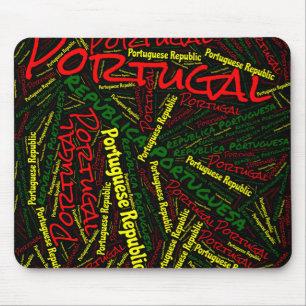 Wunderschöne portugiesische Flaggenfarben Patrioti Mousepad