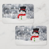 Wunderschöne prächtige Weihnachtsfeiern Snowing SN Visitenkarte (Vorne/Hinten)