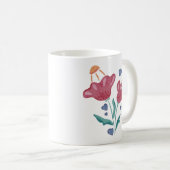 Wunderschöne psychedelische Blumen Kaffeetasse (VorderseiteRechts)
