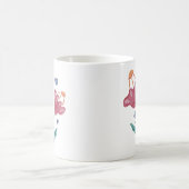 Wunderschöne psychedelische Blumen Kaffeetasse (Mittel)
