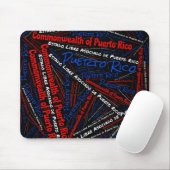 Wunderschöne Puerto Rico Flag Farben Patriotisch Mousepad (Mit Mouse)