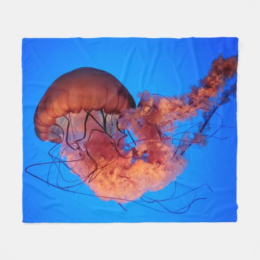 Wunderschöne Qualle Fleecedecke (Vorderseite (Horizontal))