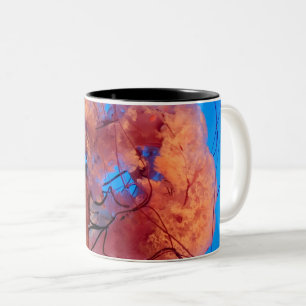 Wunderschöne Qualle Zweifarbige Tasse