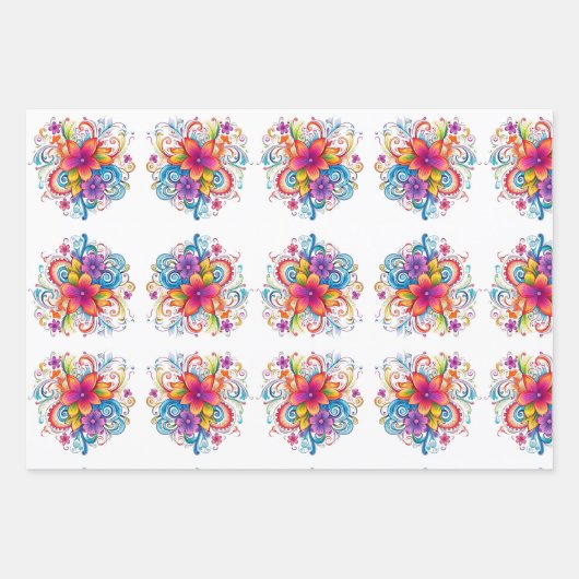 Wunderschöne Rainbow Pride Wrapping Sheets Geschenkpapier Set (Vorderseite 2)