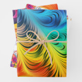 Wunderschöne Rainbow Pride Wrapping Sheets Geschenkpapier Set (Beispiel)