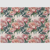 Wunderschöne, rosa blühende Bauern entmutigen Seidenpapier (Vorderseite)