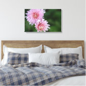 Wunderschöne rosa Blume Gestrichen Canvas Print Leinwanddruck (Insitu (Schlafzimmer))