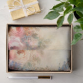 Wunderschöne rosa florale viktorianische Katzen-De Seidenpapier (Geschenk)