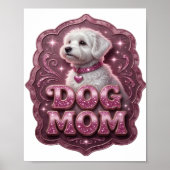 Wunderschöne rosa HUND-MUTTER Poster (Vorne)