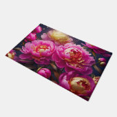 Wunderschöne rosa Pfennigfuchser mit goldenem Akze Fußmatte (Schrägansicht)