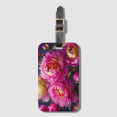 Wunderschöne rosa Pfennigfuchser mit goldenem Akze Gepäckanhänger (Vorderseite Vertikal)