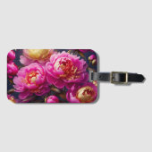 Wunderschöne rosa Pfennigfuchser mit goldenem Akze Gepäckanhänger (Vorderseite (Horizontal))