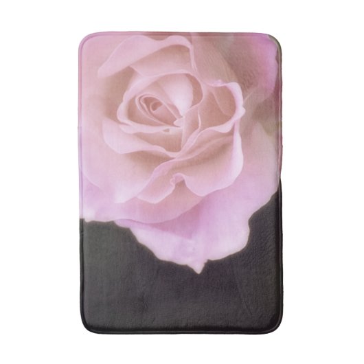 Wunderschöne Rosa Rose Badematte (Vorderseite Vertikal)