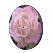 Wunderschöne Rosa Rose Dartscheibe (Vorderseite rechts)