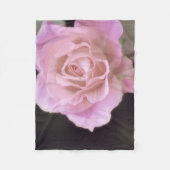 Wunderschöne Rosa Rose Fleecedecke (Vorderseite)