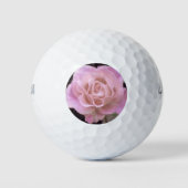 Wunderschöne Rosa Rose Golfball (Vorderseite)