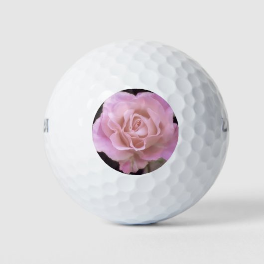 Wunderschöne Rosa Rose Golfball (Vorderseite)