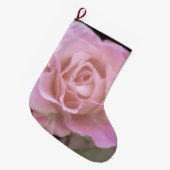 Wunderschöne Rosa Rose Großer Weihnachtsstrumpf (Vorderansicht (hängend))