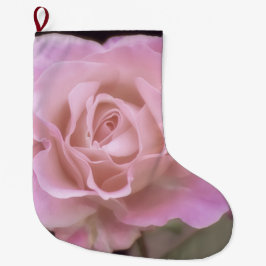 Wunderschöne Rosa Rose Großer Weihnachtsstrumpf