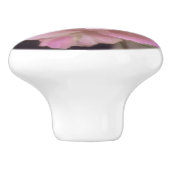 Wunderschöne Rosa Rose Keramikknauf (Seitenansicht)