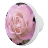 Wunderschöne Rosa Rose Keramikknauf (Rechts)