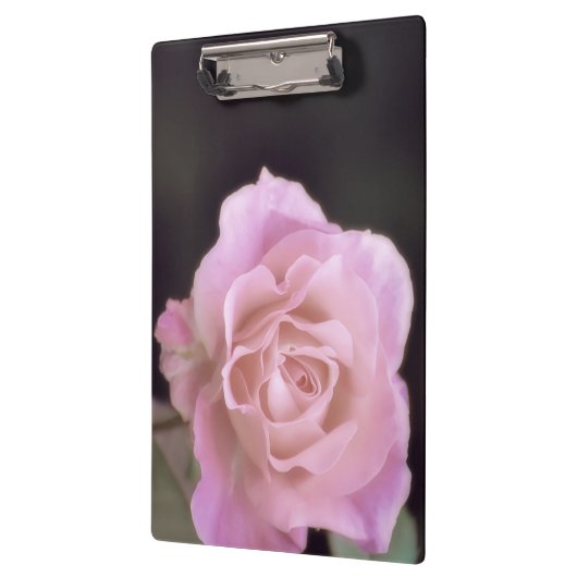 Wunderschöne Rosa Rose Klemmbrett (Links)