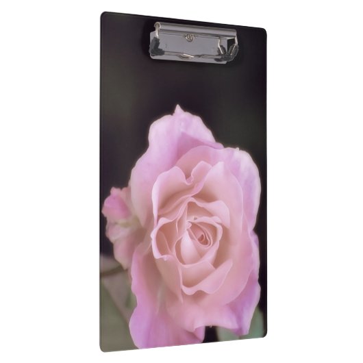 Wunderschöne Rosa Rose Klemmbrett (Rechts)