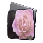 Wunderschöne Rosa Rose Laptopschutzhülle (Vorderseite Links)