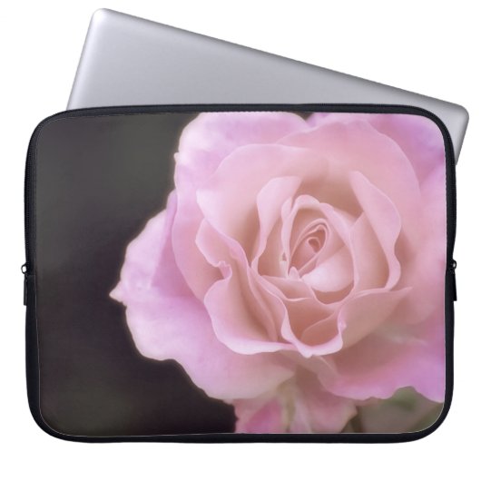 Wunderschöne Rosa Rose Laptopschutzhülle (Vorderseite)