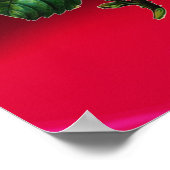 WUNDERSCHÖNE ROSA ROSE POSTER (Ecke)
