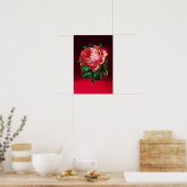 WUNDERSCHÖNE ROSA ROSE POSTER (Küche)