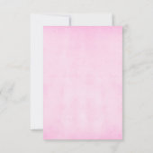 Wunderschöne rosa Rosen RSVP Karte (Rückseite)