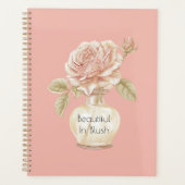Wunderschöne rosa Rosenblüte Planer (Vorderseite)