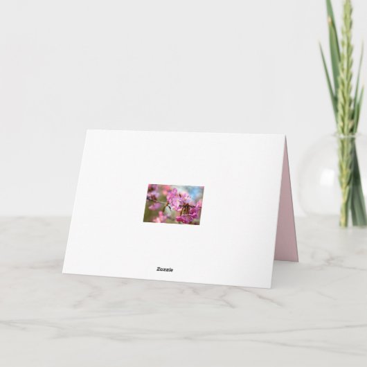 Wunderschöne rosa Sakura Blume im Frühlingspark Karte (Rückseite)