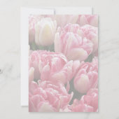 Wunderschöne rosa Tulpen 75. Geburtstagsfeier Einladung (Rückseite)