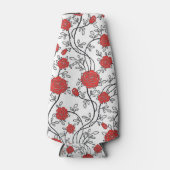 wunderschöne rote Rose Flaschenkühler (Vorderseite)