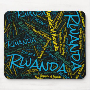 Wunderschöne ruandische Flaggenfarben Patriotic Mousepad