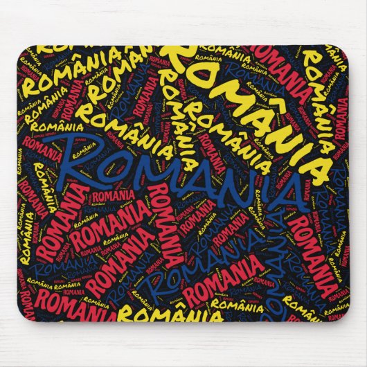 Wunderschöne rumänische Flaggenfarben Patriotik Mousepad (Vorne)