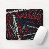 Wunderschöne Samoa Flag Farben Patriotisch Mousepad (Mit Mouse)