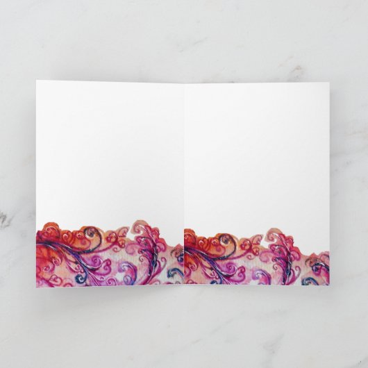 WUNDERSCHÖNE SCHNÖRKEL HERZ / bald wieder gut Karte (Innenseite)