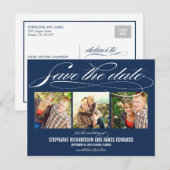 Wunderschöne Schrift Save The Date Karte (Vorne/Hinten)