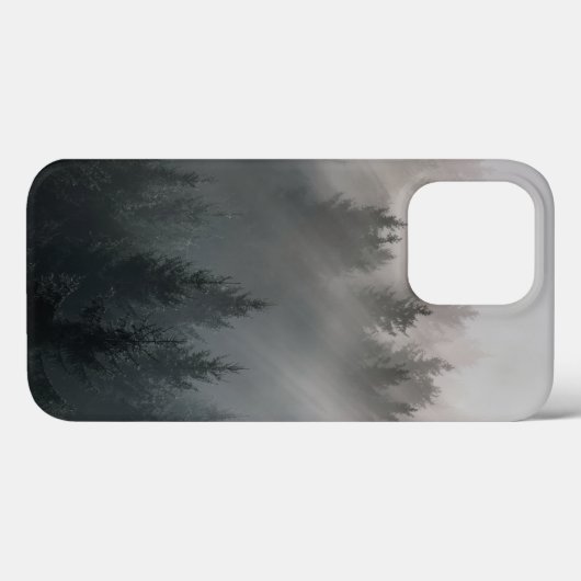 Wunderschöne schwarz-weiße Morgenberge Case-Mate iPhone Hülle (Rückseite (Horizontal))