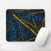 Wunderschöne Schweden Flaggen Farben Patriotic Mousepad (Mit Mouse)