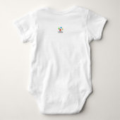Wunderschöne Segnungen - Blau/Grün - Baby Strampler (Rückseite)