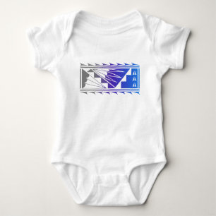Wunderschöne Segnungen - Grau/Purple/Blau - Baby Strampler