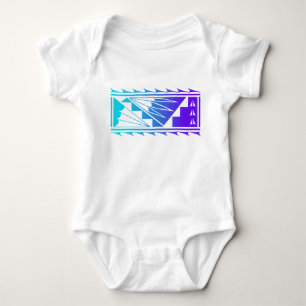 Wunderschöne Segnungen - Türkis/Lila - Baby Strampler