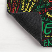 Wunderschöne senegalesische Flaggenfarben Patrioti Mousepad (Ecke)
