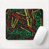 Wunderschöne senegalesische Flaggenfarben Patrioti Mousepad (Mit Mouse)