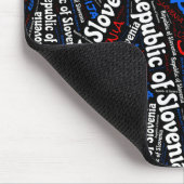 Wunderschöne slowenische Flaggenfarben Patriotic Mousepad (Ecke)