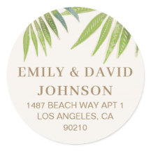 Wunderschöne Sommerpalmenbaum Liebe Hochzeitsfeier